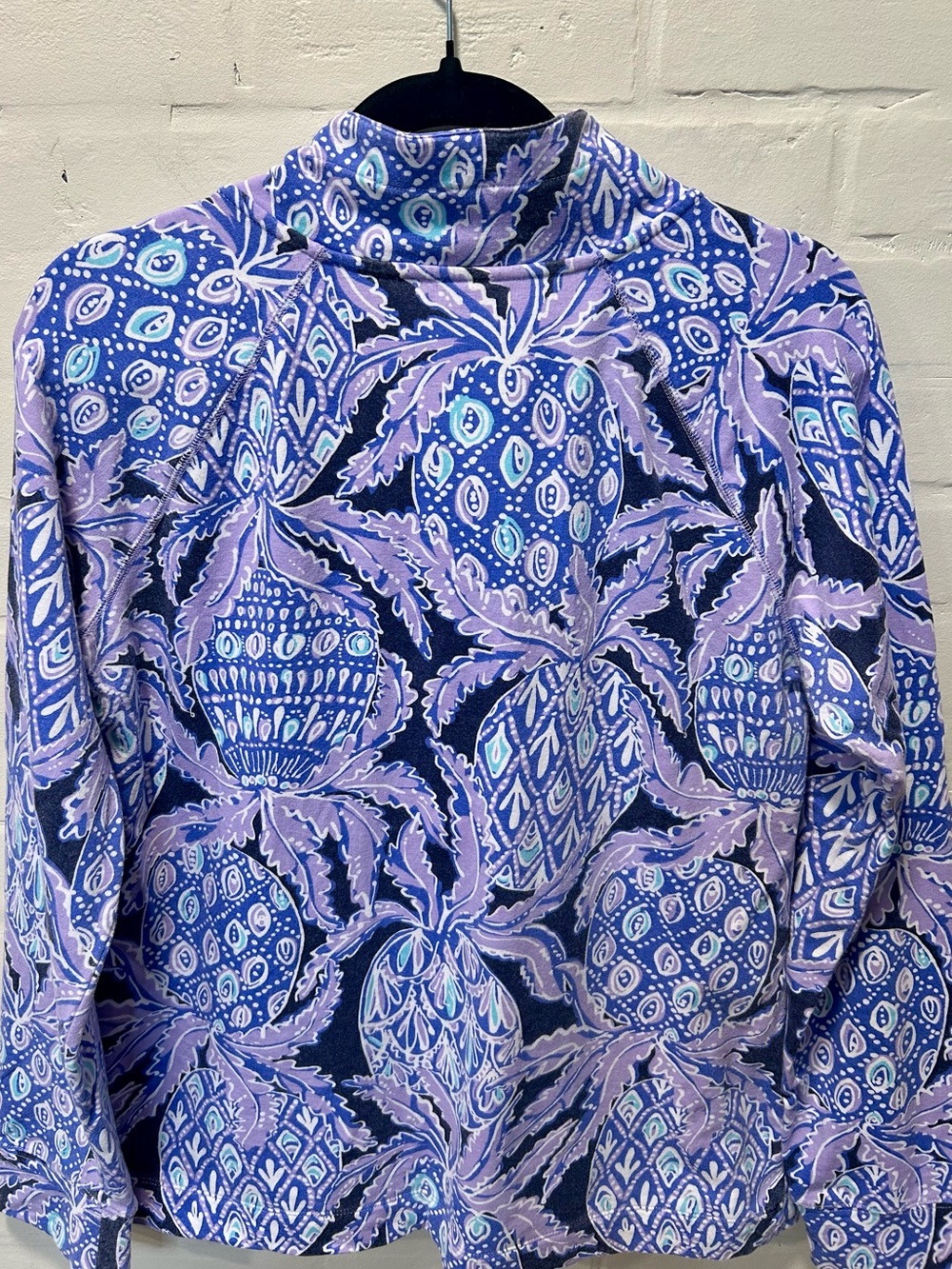 Lilly Pulitzer Coco Safari Captain Popover Long Sleeve Top L UPF 50+ Luxletic - Picture 7 of 8